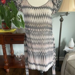 Graham & Spencer silk dress size Small with belt and embellished accents